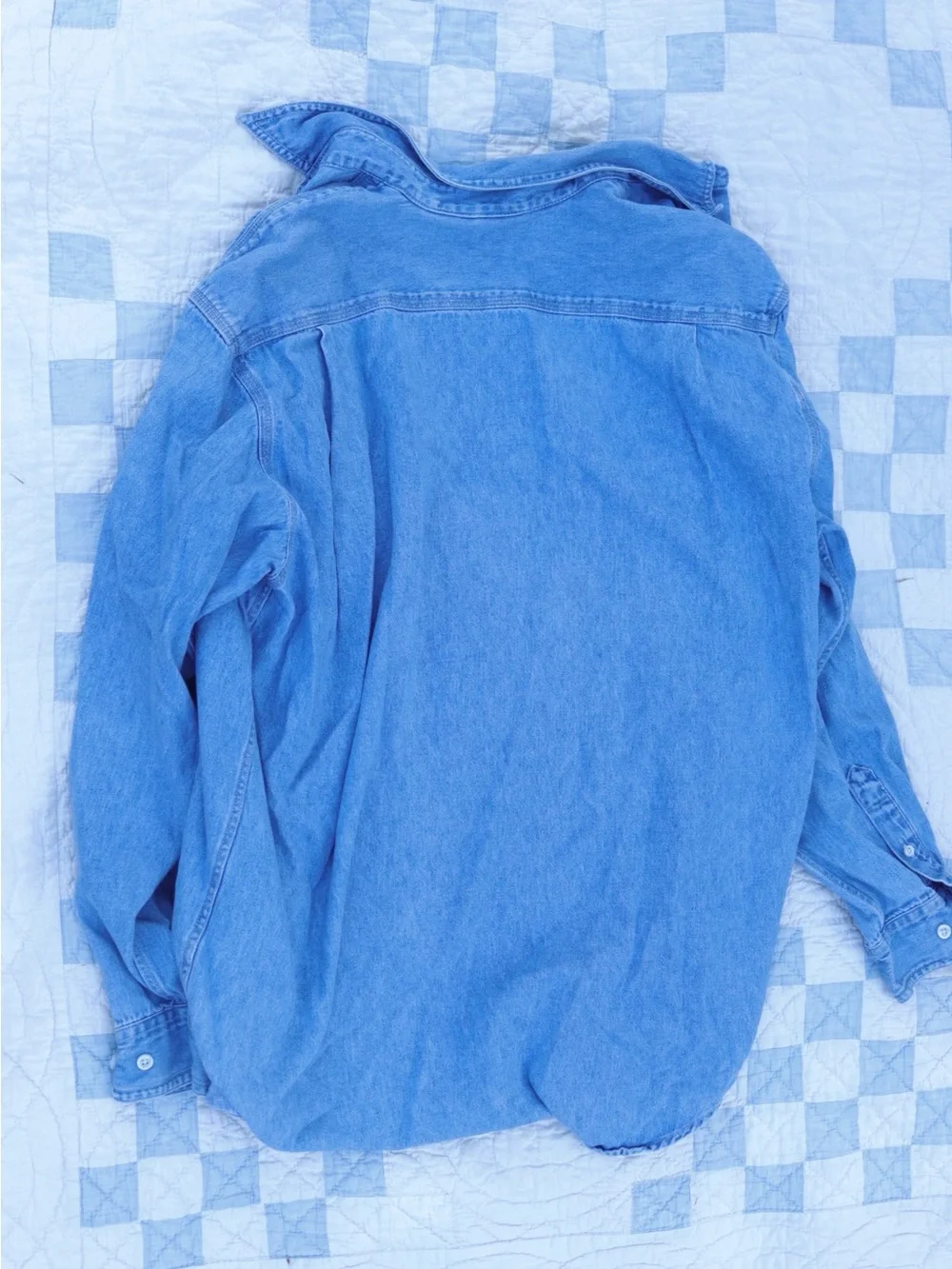 Mickey denim button up